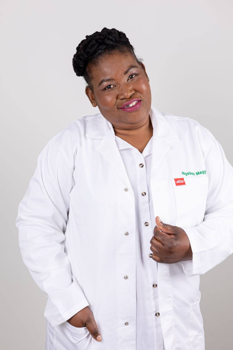 Maggie Ngobeni is part of the Manufacturing Department at Insect Science in Tzaneen, South Africa